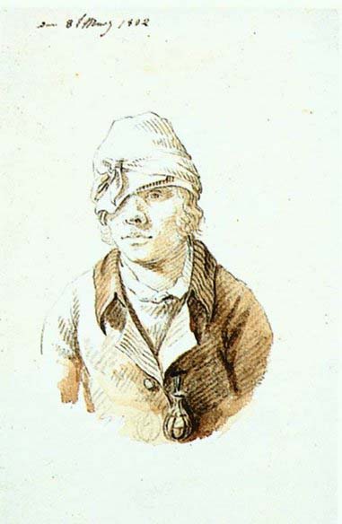 Self-Portrait with Cap and Sighting Eye-Shield